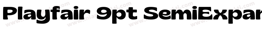 Playfair 9pt SemiExpanded SemiBold字体转换